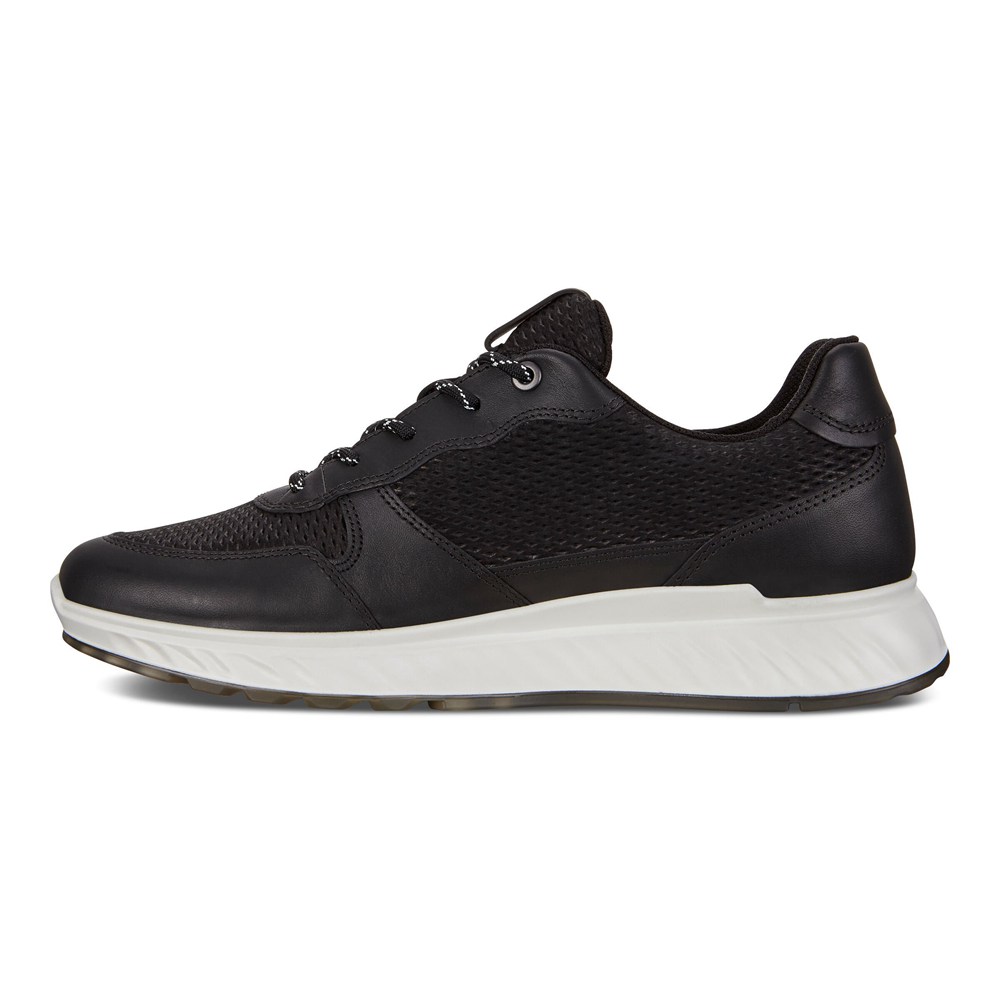 ECCO Mens Sneakers Black - St.1 - QHM-648532